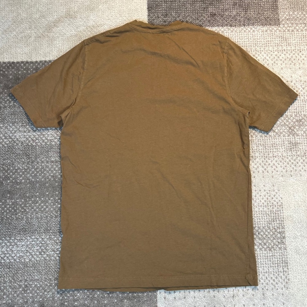 Diesel Mens Brown Graphic Logo T-Shirt Cotton Crew Neck Short Sleeve‎ Top M - Picture 5 of 7